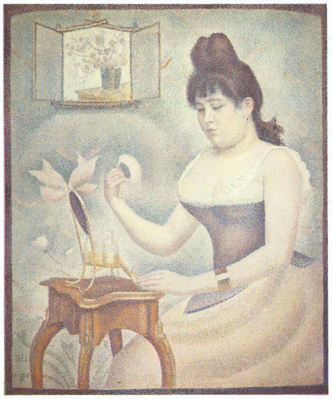 Die Frau mit der Puderquaste, Georges Seurat